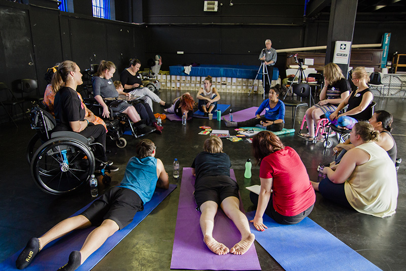 Performers meet up at Sydney workshops. Photo by Sue Wright