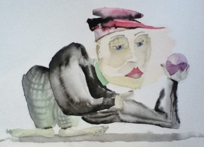 A water colour painting by John Briggs