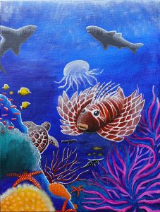 Brett Patzwald's artwork, THE DEEP BLUE