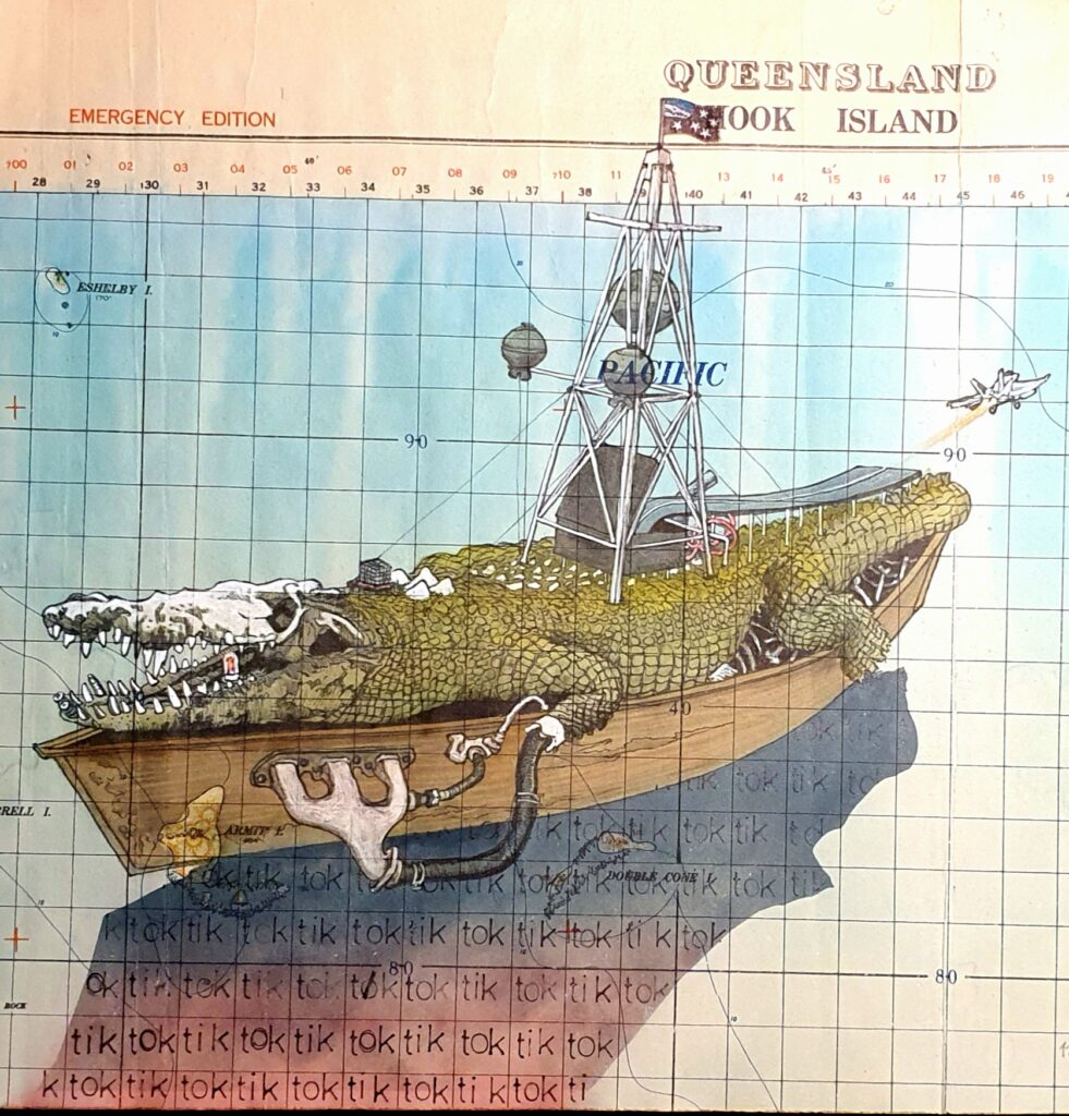 HMAS Croqland Hook Island (shock and awe)_by Walter Stahl