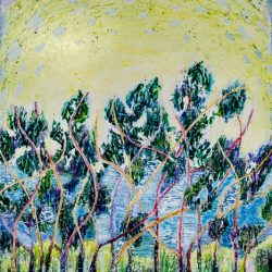 A.S.Venetsianova-Rubenstein_ BUSH AND SKY NEAR ATKINSON DAM