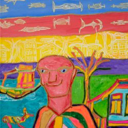 Mixed media on canvas, 30cm x 40cm