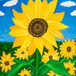 YELLOW SUNFLOWERS by Michael Mulvey