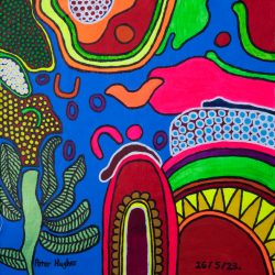 Peter Hughes_ SUNSET OVER LANDSCAPE